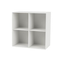 Open Bookcase with four rooms - 30 Depth