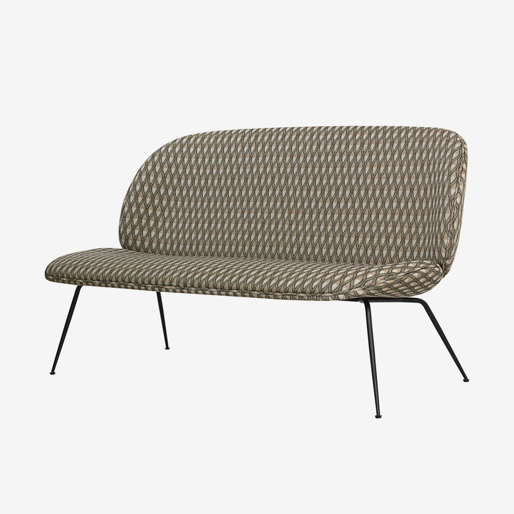 Beetle Sofa 140cm Black Matt Base