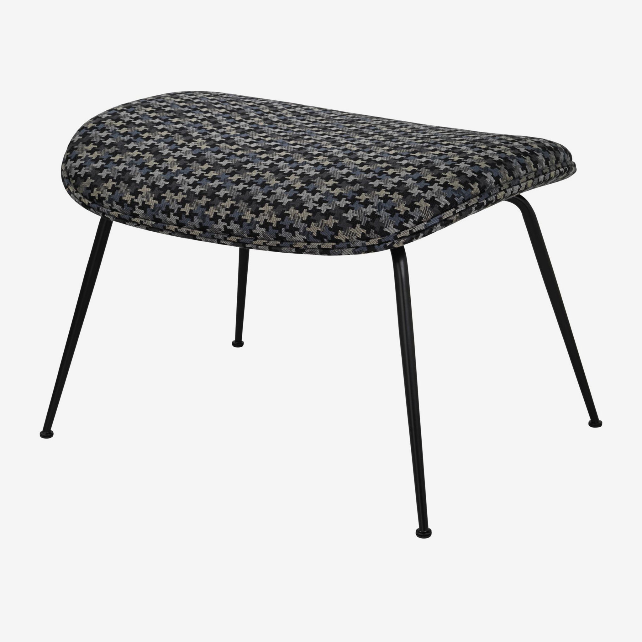 Beetle Ottoman with Black Matt Base