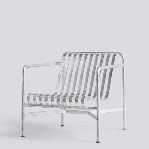 Palissade Lounge Chair Low - Galvanised