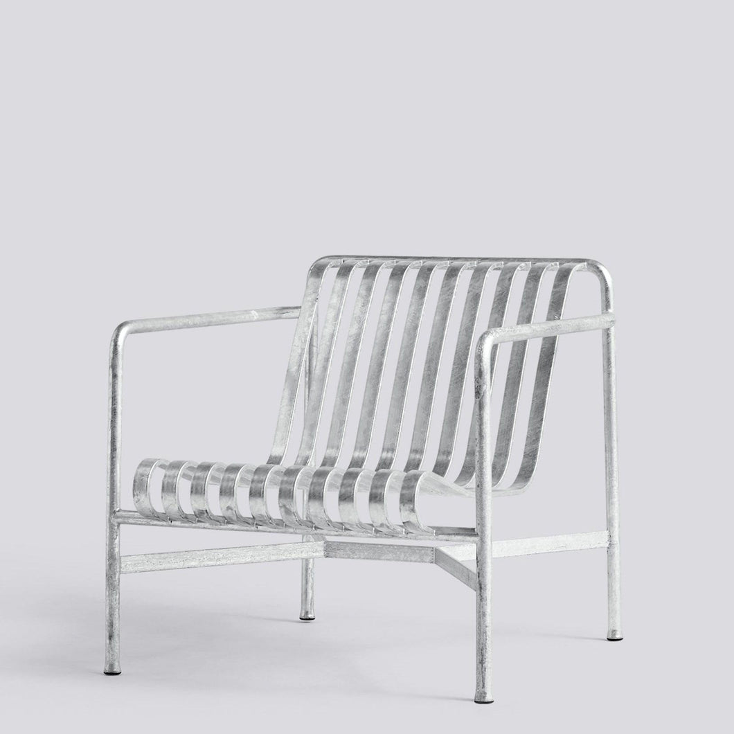 Palissade Lounge Chair Low - Galvanised
