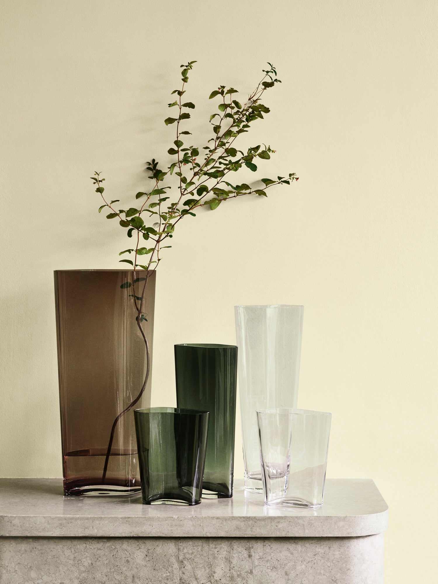 Collect SC37 Glass Vase, Caramel