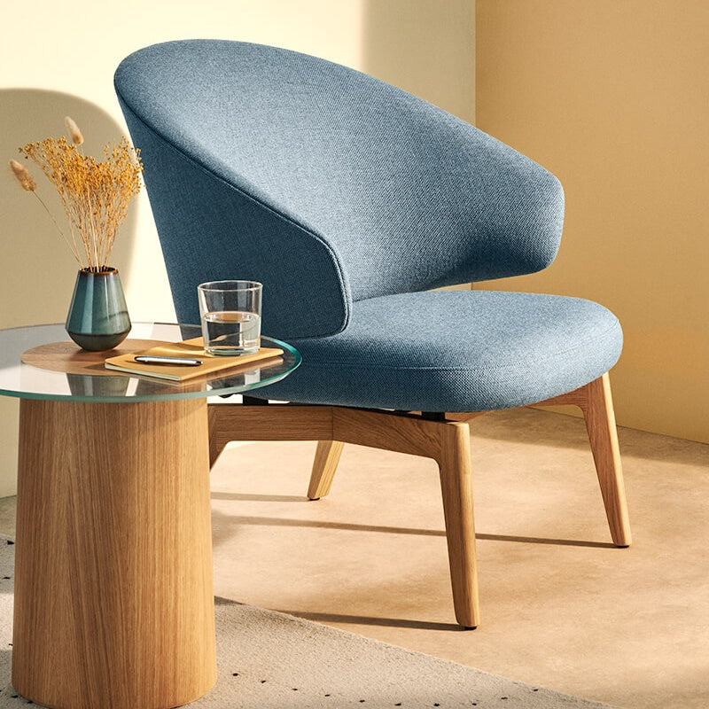 Let Lounge Chair - Wooden Legs