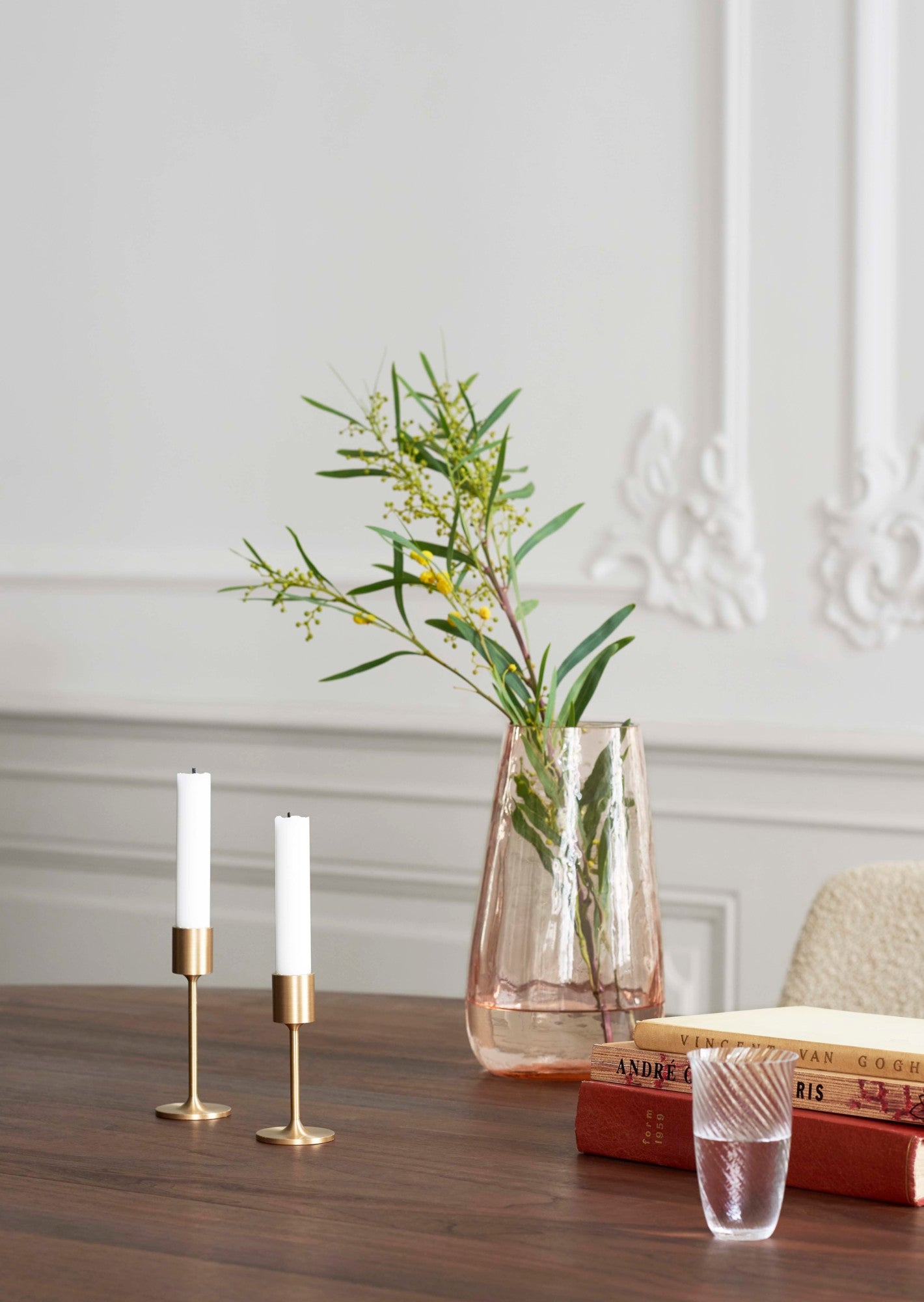 Collect Candleholder SC58, Brass. H13cm.