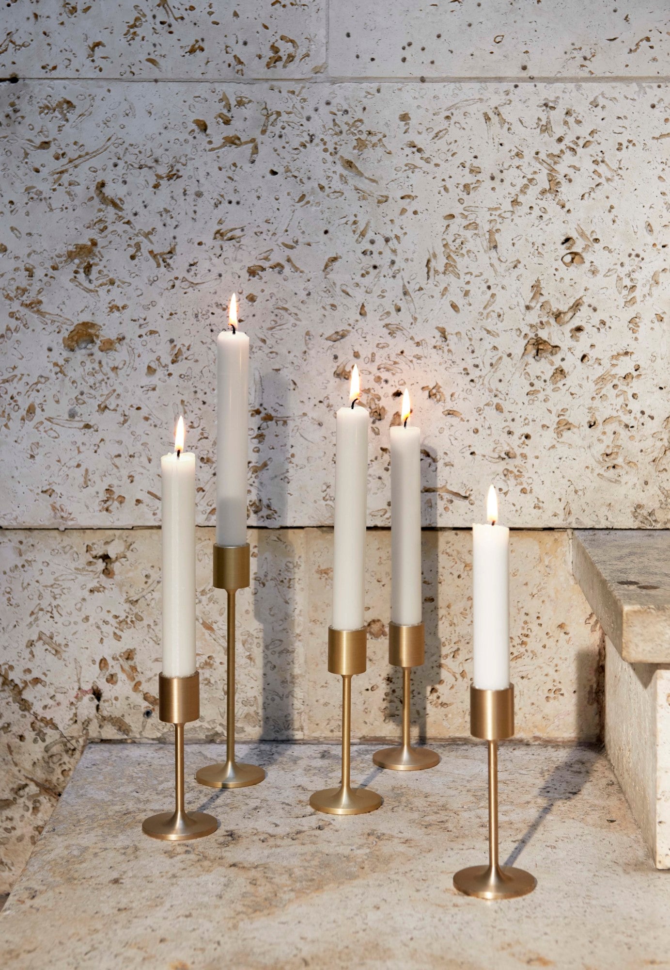 Collect Candleholder SC59, Brass. H18cm.