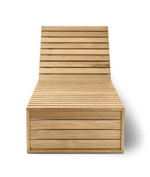 BK14 Sunbed - Untreated Teak