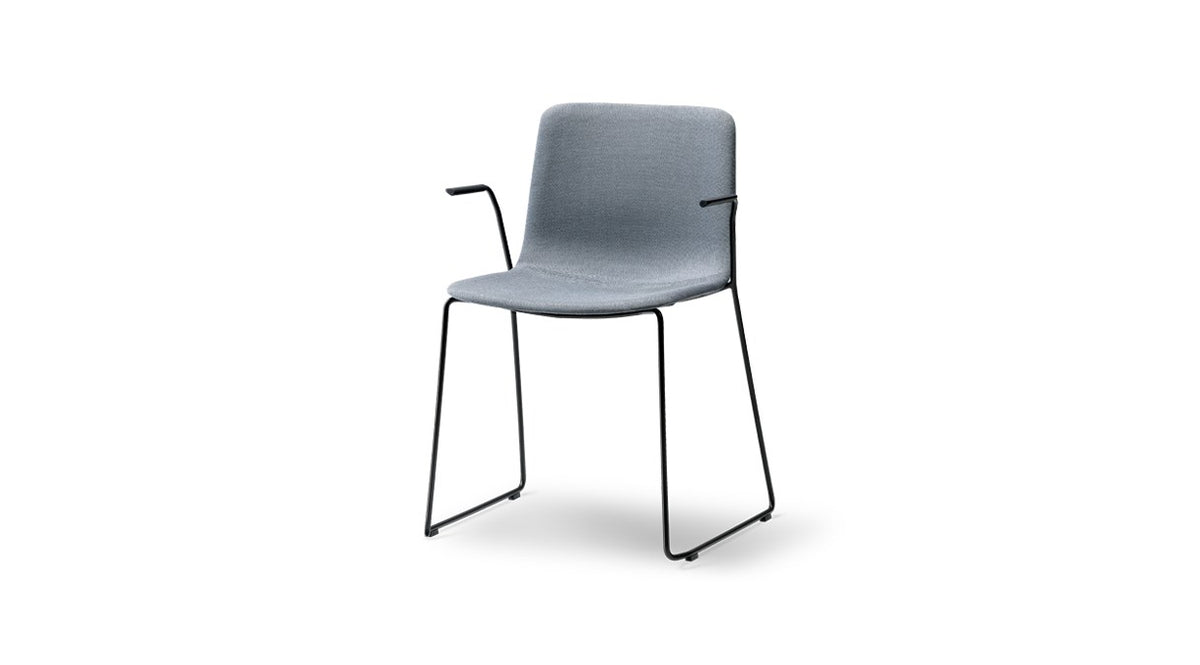 Pato Sled Base Arm - Fully Upholstered