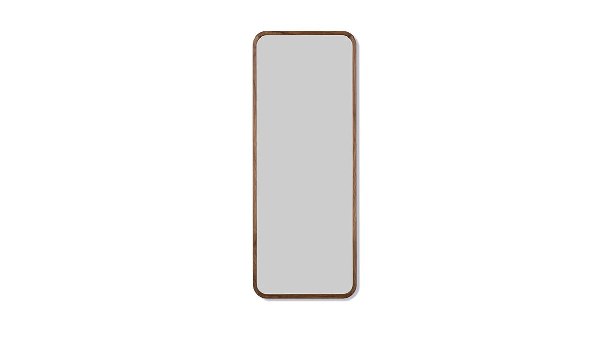 Silhouette Mirror Walnut 70 x 180 cm