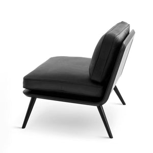 Spine Lounge Suite Chair Black Ash