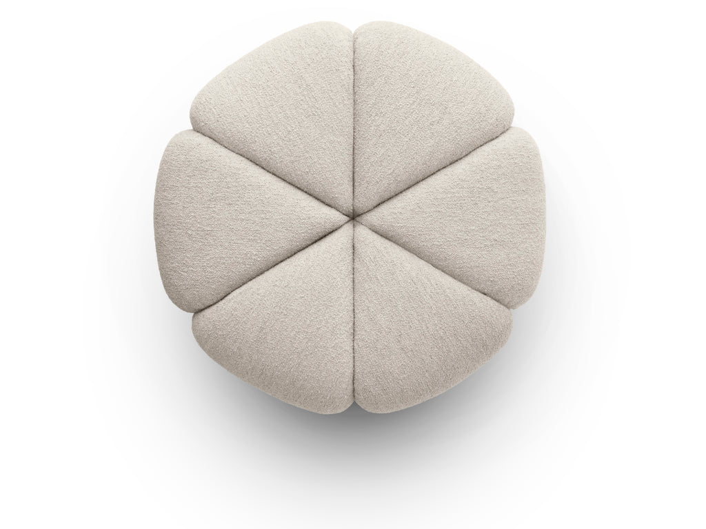 Vipp655 Pouf Wavy - Off White/Light Grey