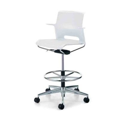 Caravel Swivel Drafting Chair Plastic