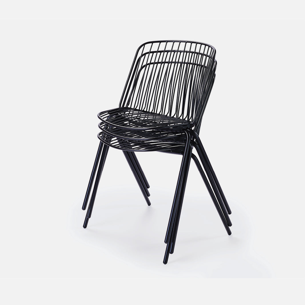 Terrace Stacking Chair Black