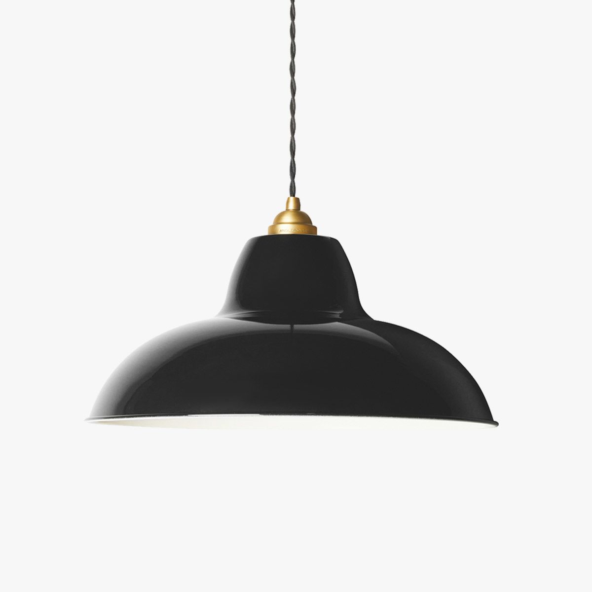 Original 1227 Brass Midi Wide Pendant