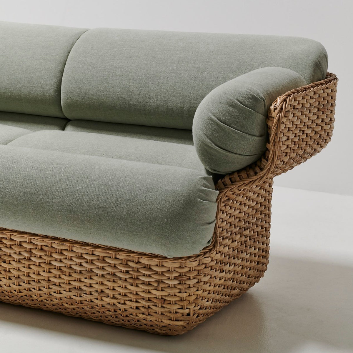 Basket Sofa - Fully Upholstered, 2-Seats