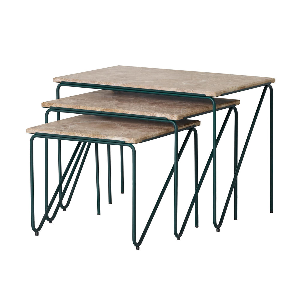Triptych Nesting Tables - Set Of 3