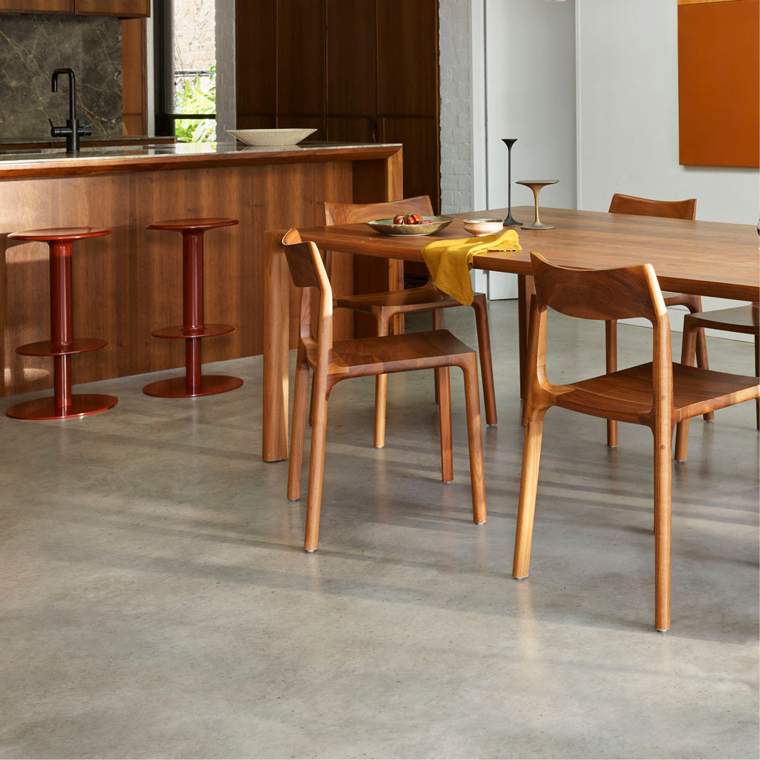 Rev stool, height adjustable