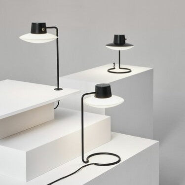 AJ Oxford Table Lamp Black H410mm