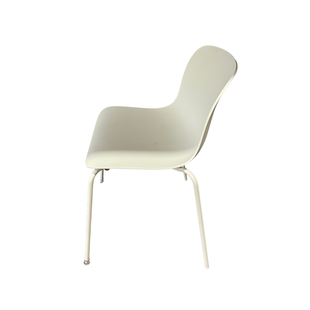 Troy Chair 4 Leg / Polyprop Seat - White
