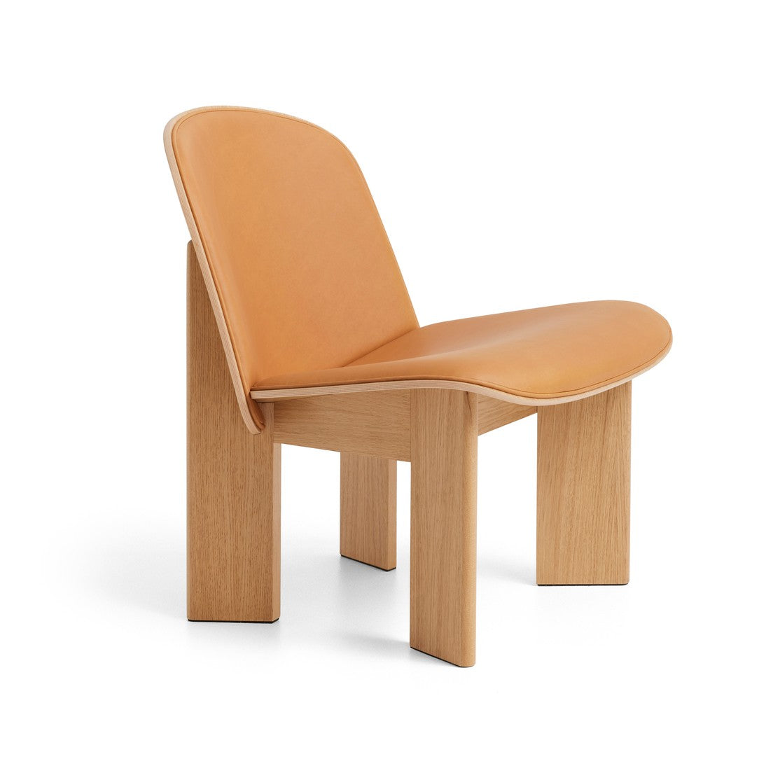 Chisel Lounge Chair - Front Uph, Oak