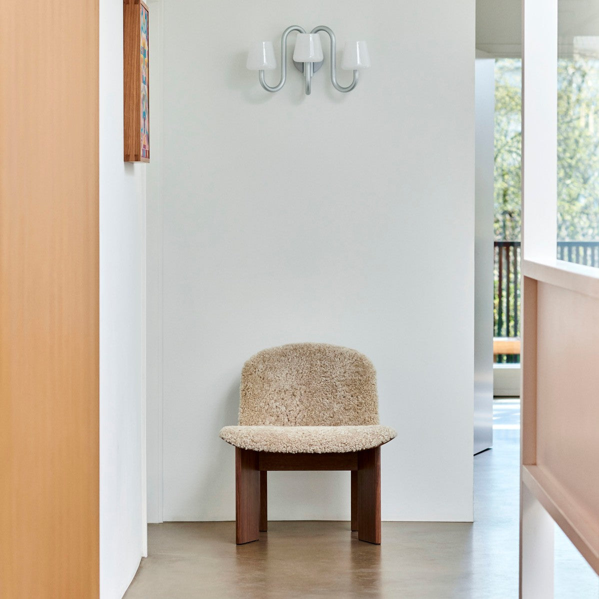 Chisel Lounge Chair - Front Uph, Walnut