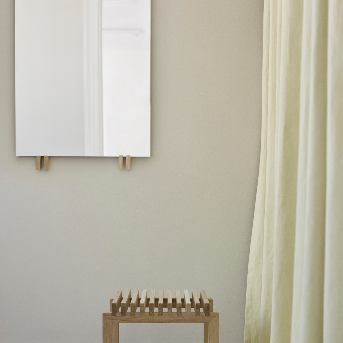 Cutter Mirror Teak/Mirror