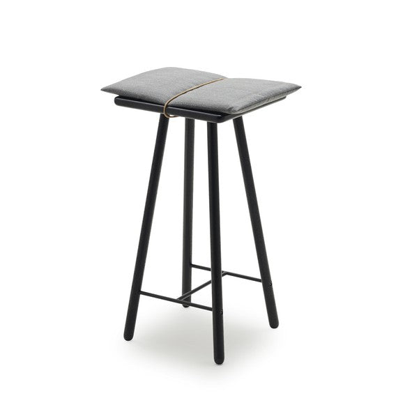 Georg Bar Stool Low Black/Oak