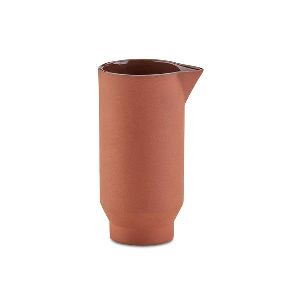 Edge Milk Jug Terracotta