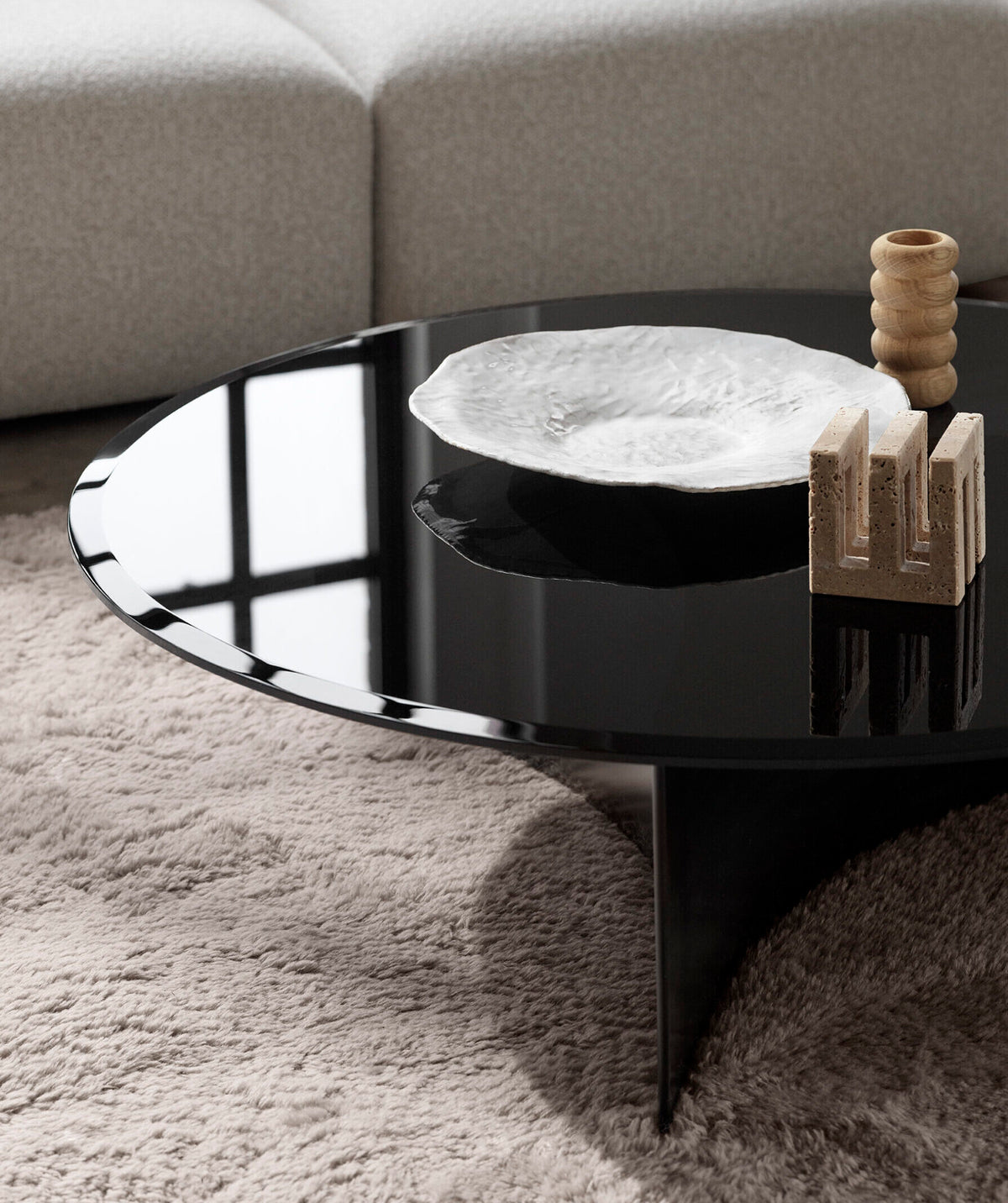 Arc Coffee Table Brown, Small