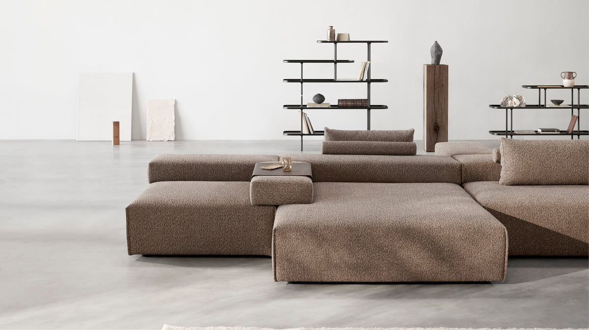 Cinder Block Sofa 01 - 1 Seater Left Arm