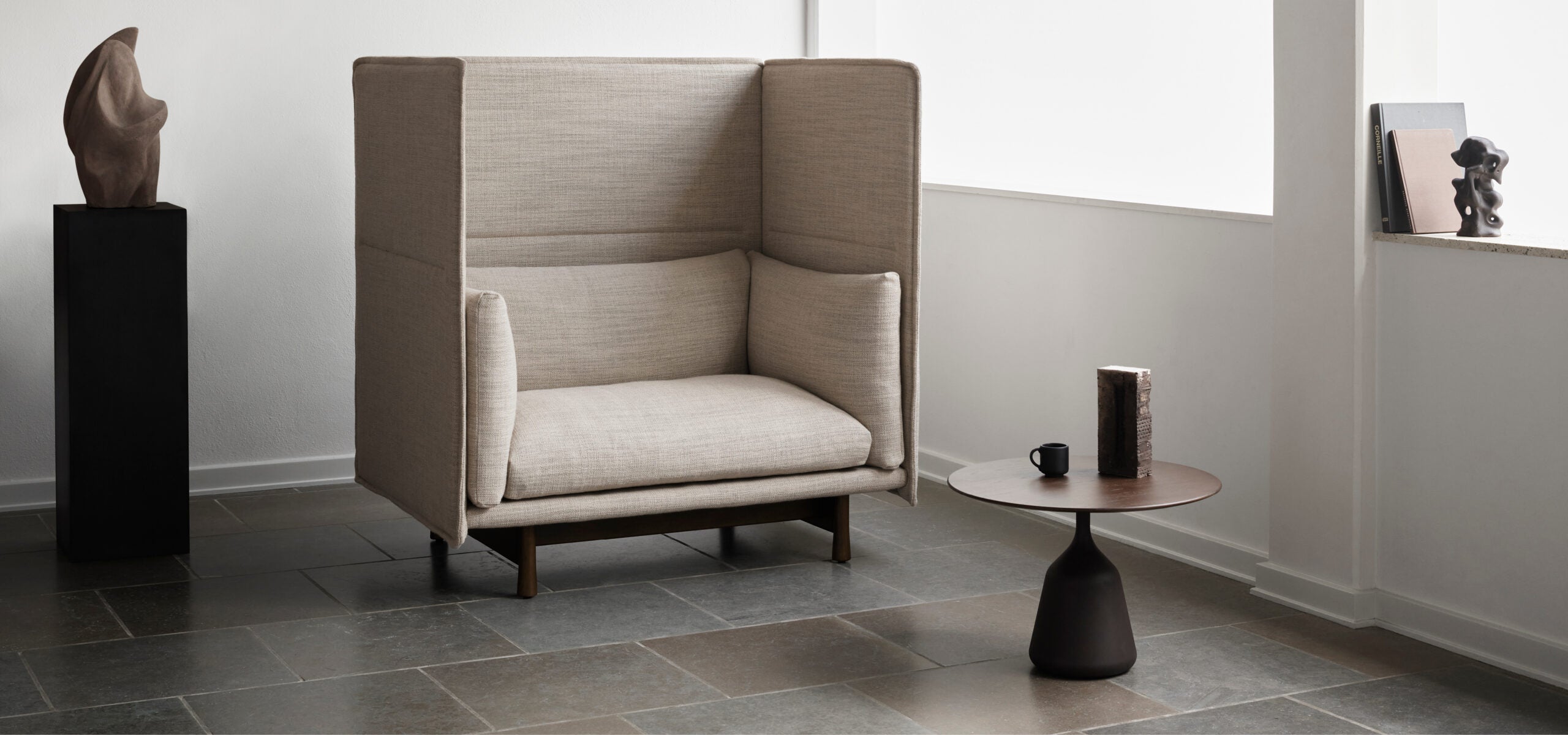 Coin Side Table, High, Laminate