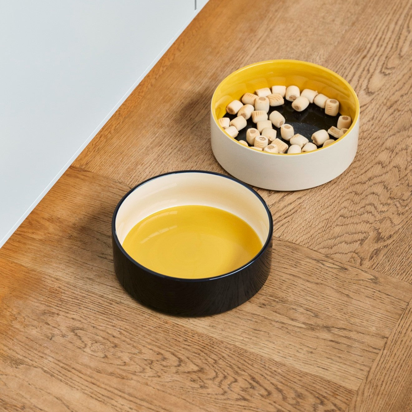 Dogs Bowl Large- Yellow, Blue