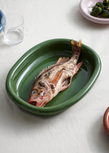 Barro Oval Dish, Large Green