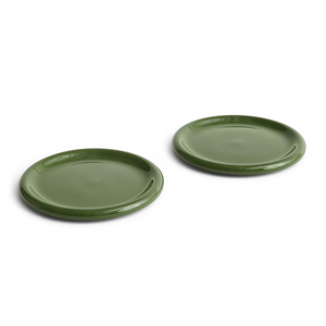 Barro Plate, Ø24 Green (Set of 2)