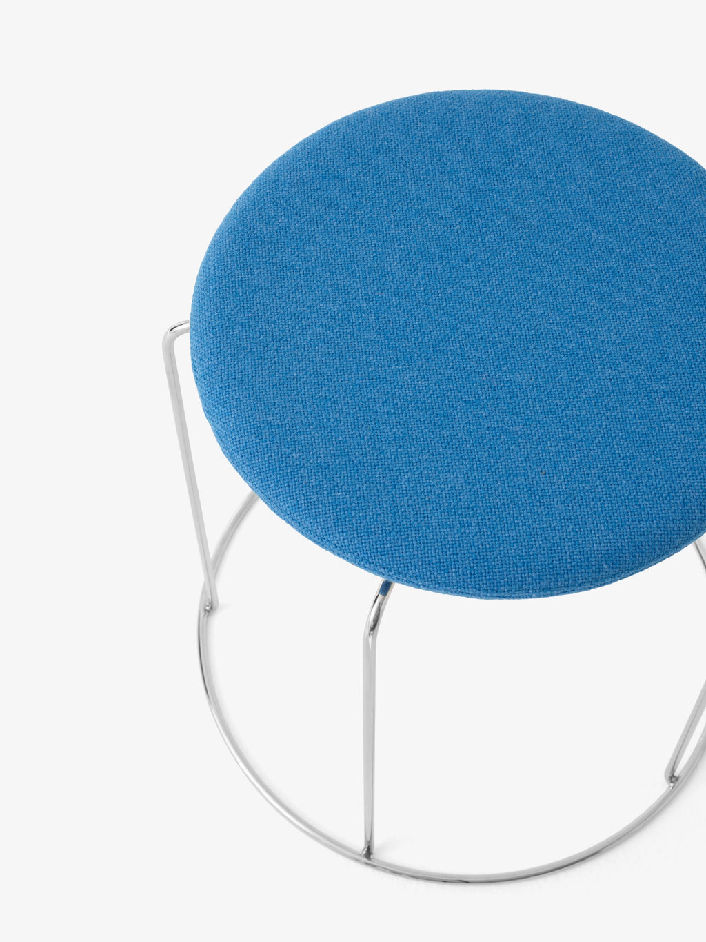 Wire Stool VP11, Seat Pad Ø: 36cm