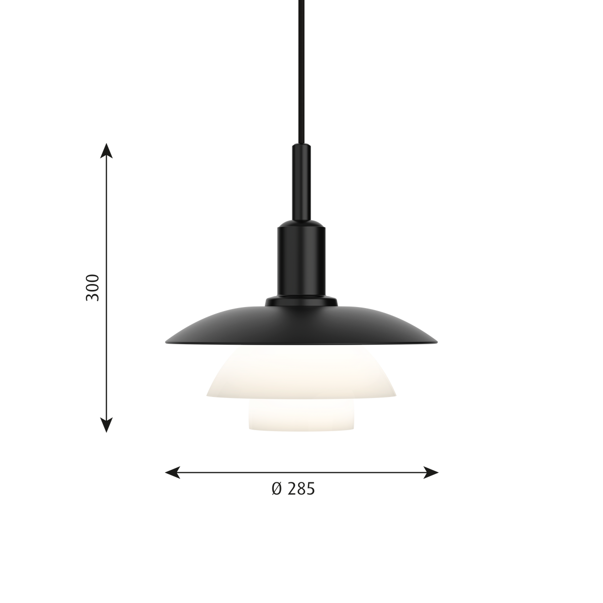PH 3/3, Pendant Light, 60W, E27