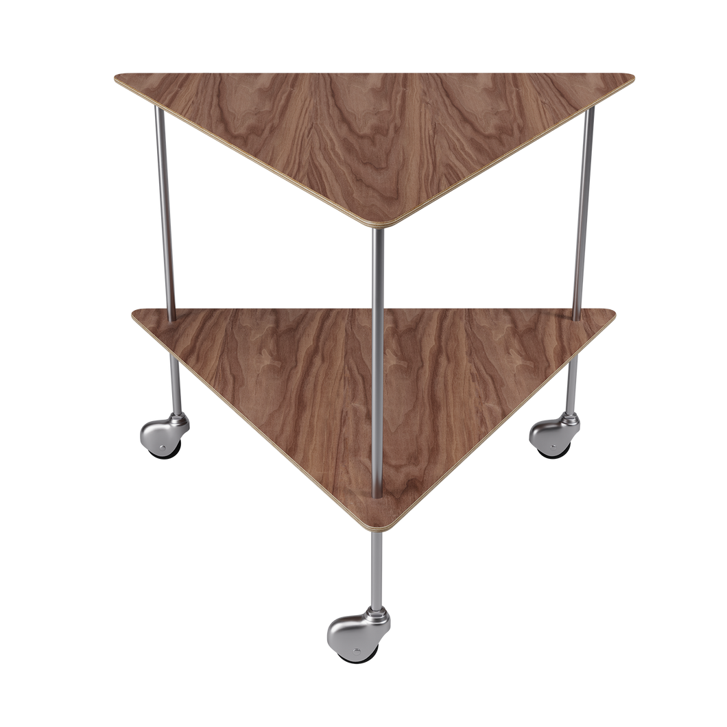 AJ Trolley Side Table - Walnut