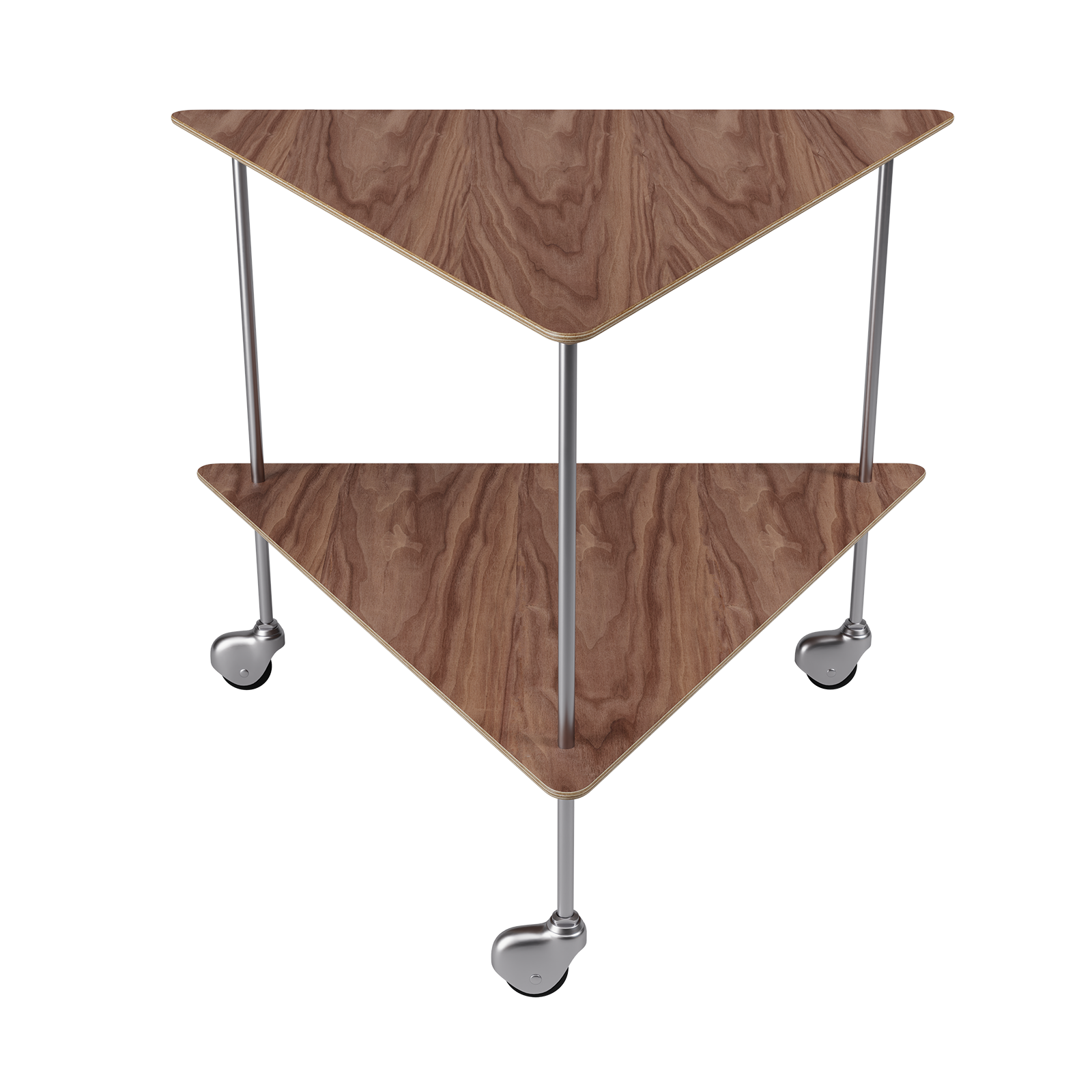 AJ Trolley Side Table - Walnut