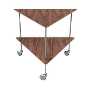 AJ Trolley Side Table - Walnut