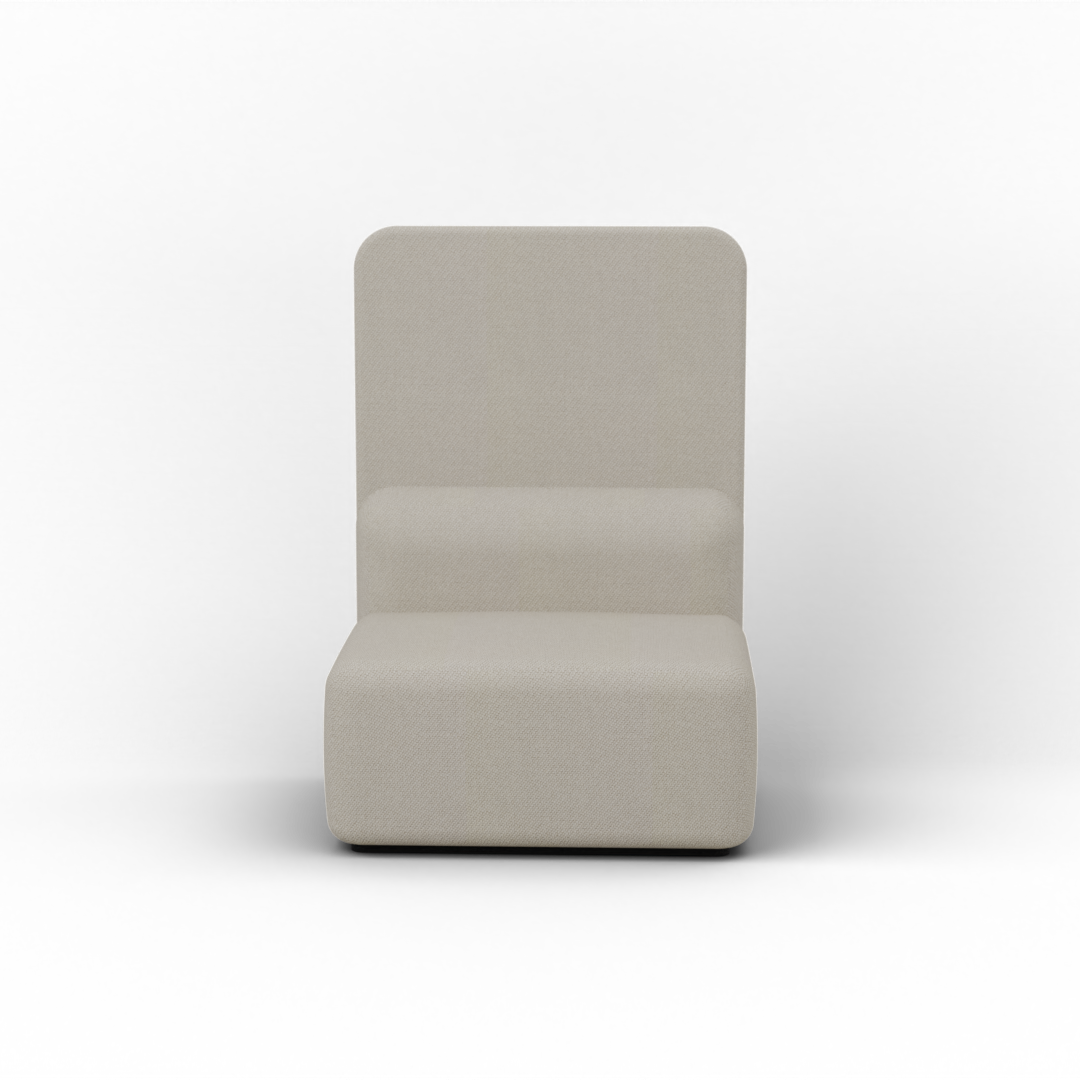 Mega Tulip Square Chaise High Back