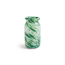Splash Vase Roll Neck, S, Green Swirl