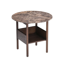 Collect Side Table, Round, Dark Brown