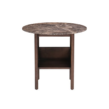 Collect Side Table, Round, Dark Brown