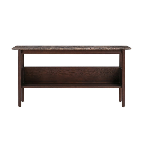 Collect Console Side Table. Low. D Brown