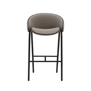 Folium Bar Stool with Leather Pipping