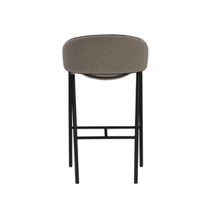 Folium Bar Stool with Leather Pipping