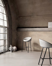 Folium Bar Stool with Leather Pipping