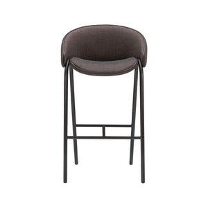 Folium Counter Stool with Leather Piping