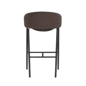 Folium Counter Stool with Leather Piping