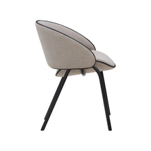 Folium Dining Chair with Leather Pipping