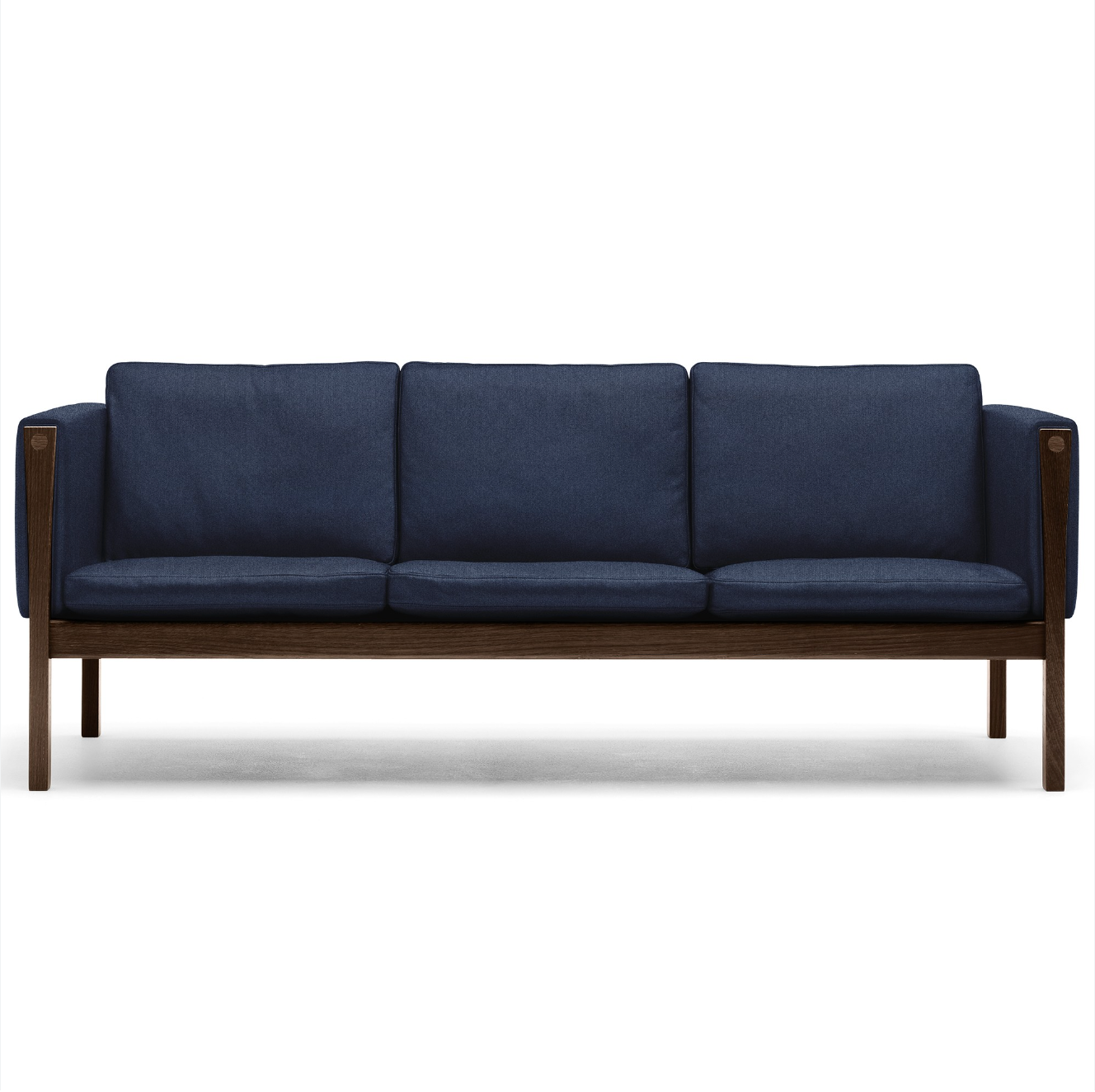 CH163 3 Seat Sofa Walnut